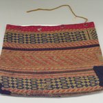 Woven Bag with calico trim