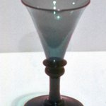 Green Drawn Wine Glass