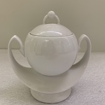 Sugar Bowl with Lid from a Three Piece Tea Set, Monoikos Pattern
