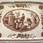 Rectangular Platter; Yeddo Pattern