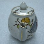 Teapot with Lid; Pomegranate Pattern (from Complete Tea Service)