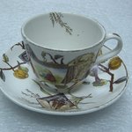Teacup and Saucer; Pomegranate Pattern (from Complete Tea Service)
