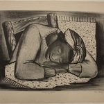 Sleeping Girl, Fatigued Black Woman