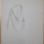 [Untitled] (Draped Female Nude as Seen from Behind)