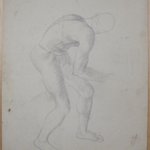 [Untitled] (Crouching Male Figure as Seen from Behind)