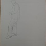[Untitled] (Line Drawing of a Male Figure)