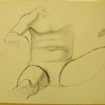 [Untitled] (Seated torso with Legs Spread)