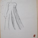 [Untitled] (Female Torso in Gown)