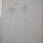 [Untitled] (Partially Clothed Figure in Down Vest)
