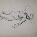 [Untitled] (Recto: Nude Female; Verso: Kneeling Nude)
