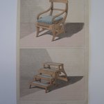 "Metamorphic Library Chair", from "Repository of Arts, Literature, Fashions Etc.." Plate 29 (volume I, July 1811)