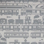 Wallpaper, "Robo Rail" pattern