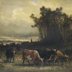 [Untitled] (Cow Herd in Pastoral Landscape)