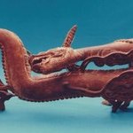 Architectural Element in the Shape of a Dragon