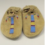 Pair of Moccasins, Part of War Outfit
