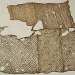 Headcloth of 4 Seamed Panels, Fragment or 4 Headcloths Sewn Together, Fragment