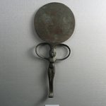 Small Mirror with Handle in Form of Nude Girl