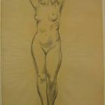 (A Nude Woman with Arms Upraised)