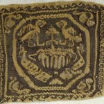 Square Fragment with Animal and Botanical Decoration