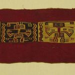 Textile Fragment, Unascertainable or Mantle, Border, Fragment