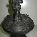 Whistling Bottle with Human Figure