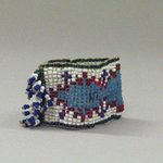 One of a Pair of Tiny, Woven, Beaded Bracelets