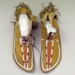 Pair of Beaded Moccasins with Hard-soles