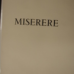 Title Page for Portfolio, "Miserere"