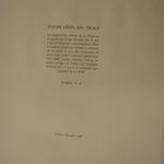 Colophon and first page of Artists Preface for Portfolio, "Miserere"