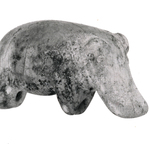 Small Standing Hippopotamus