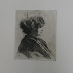 Untitled (Bust of a Woman in Profile)