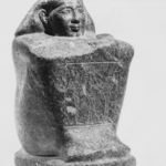 Temple Block Statue of a Man Connected to the Estate of a Gods Wife of Amun