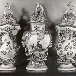 Three-Piece Set, Garniture (Covered Vases)