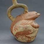 Stirrup-Spout Vessel with Lobster