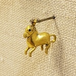 Small Charm in Form of Galloping Donkey