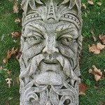 Keystone with Bearded King, one of two, from Lorsch Building, 37-39 Maiden Lane, NYC (demolished 1973)