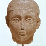 Head from a Ba-Bird Statue