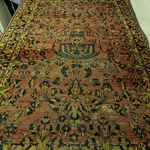 Sarouk Carpet with Portrait Medallion