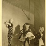 [Untitled]  (Three Ballet Dancers on Stage- Middle Dancer with Back Toward Viewer)