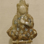 Tile in the Shape of a Seated Figure