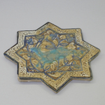 Eight-Pointed Star Tile with a Gazelle