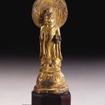 Figure of Standing Seokga (Shakyamuni) Buddha with Mandorla