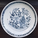 Dish with Bird and Flower Decoration