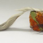 Orange Headdress with Horsehair
