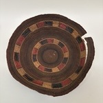 Twined Bowl-shaped Basket with False Embroidery