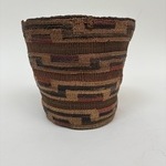 Twined Cylinder Basket with False Embroidery