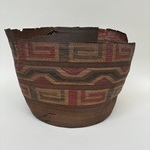 Twined Basket with False Embroidery