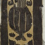 Band Fragment with Potted Botanical Decoration