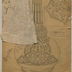 [Untitled] (Sketch of Vase #217) (recto) and [Untitled] (Sketch of Vase #218) (verso)
