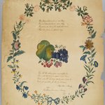 [Untitled] (Poem and Decorative Wreath)